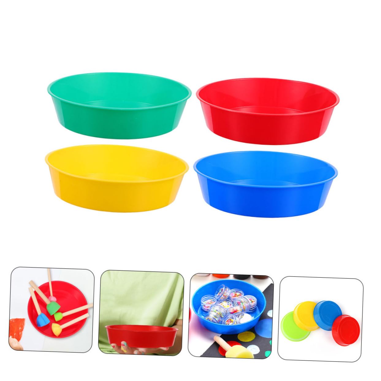 jojofuny 5 Sätze Seal Bausätze Farbmischpalette Pigmentmischplatten Kunstmalerei-Palette Praktische Mischschalen Palettenschüssel Mischtabletts Für Künstler Plastik 8 Stück * 5