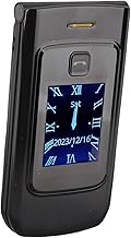 Senior Cell Phone, Flip Design, Dual Screens, Big Buttons, Clear Sound, SOS with GPS, 4G Unlocked Black