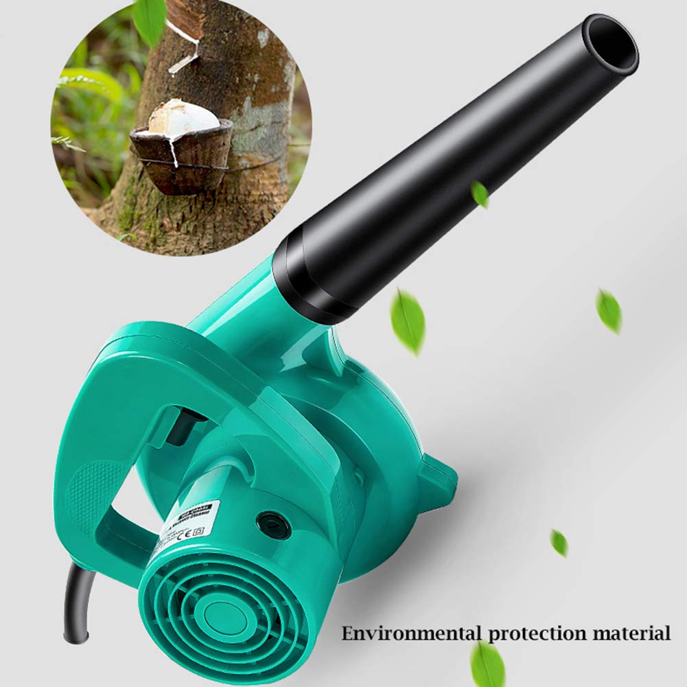 Soffiatore Elettrico con Cavo e aspirapolvere, spazzatrice da Giardino Portatile, Lunghezza Cavo 1,5 m/con Sacco di Raccolta, per Giardino, Computer, Auto