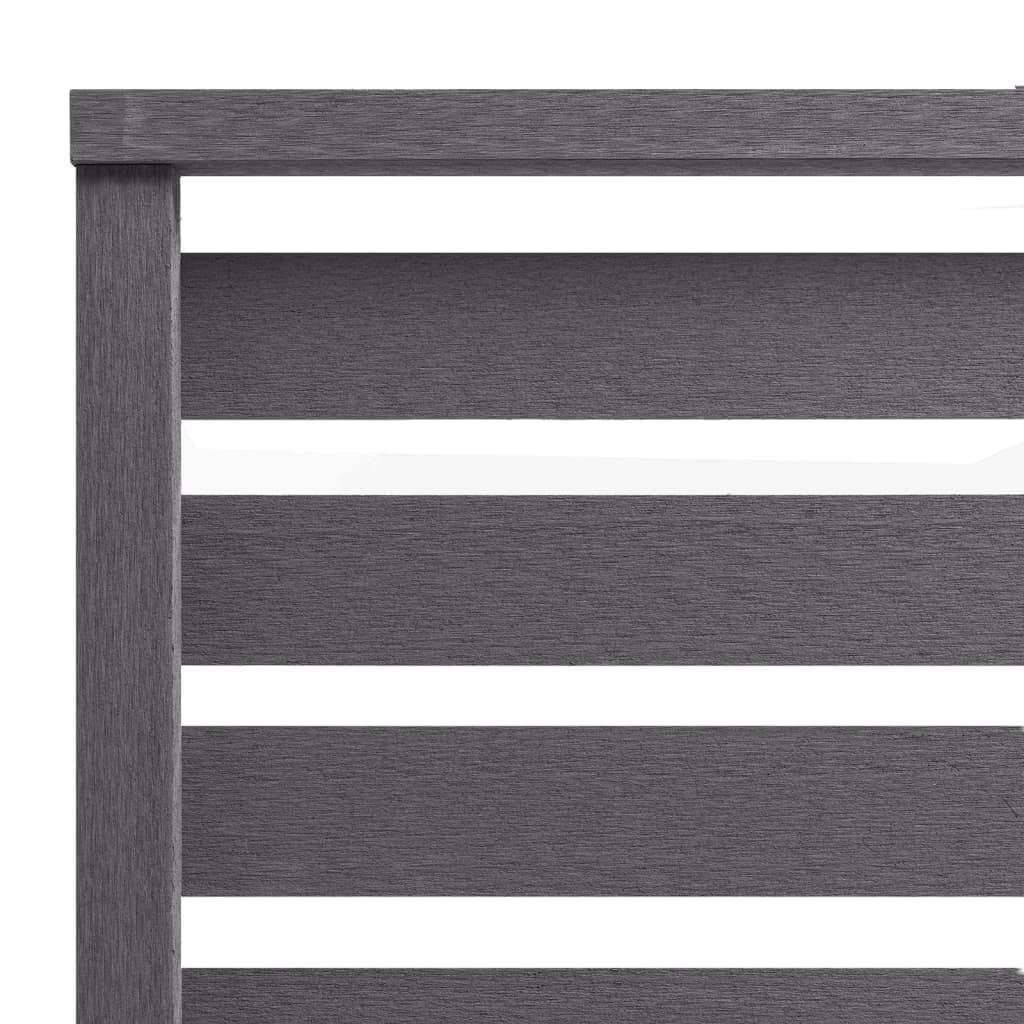 vidaXL Panel de valla de WPC gris 180x180 cm