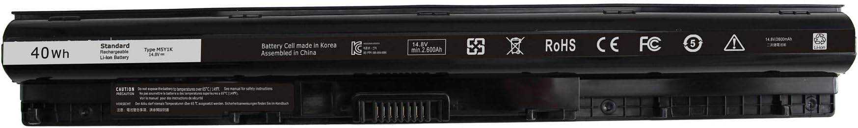 40Wh M5Y1K Battery For Dell Inspiron 14 14-3451 14-3458 14-5451 14-5455 14-5458 15-3451 15-3551 15-5551 15-5555 17-5755 17-5758 Laptop HD4J0 VN3N0 WKRJ2 GXVJ3 K185W 451-BBMG 12 Month Warranty-[Flyten]