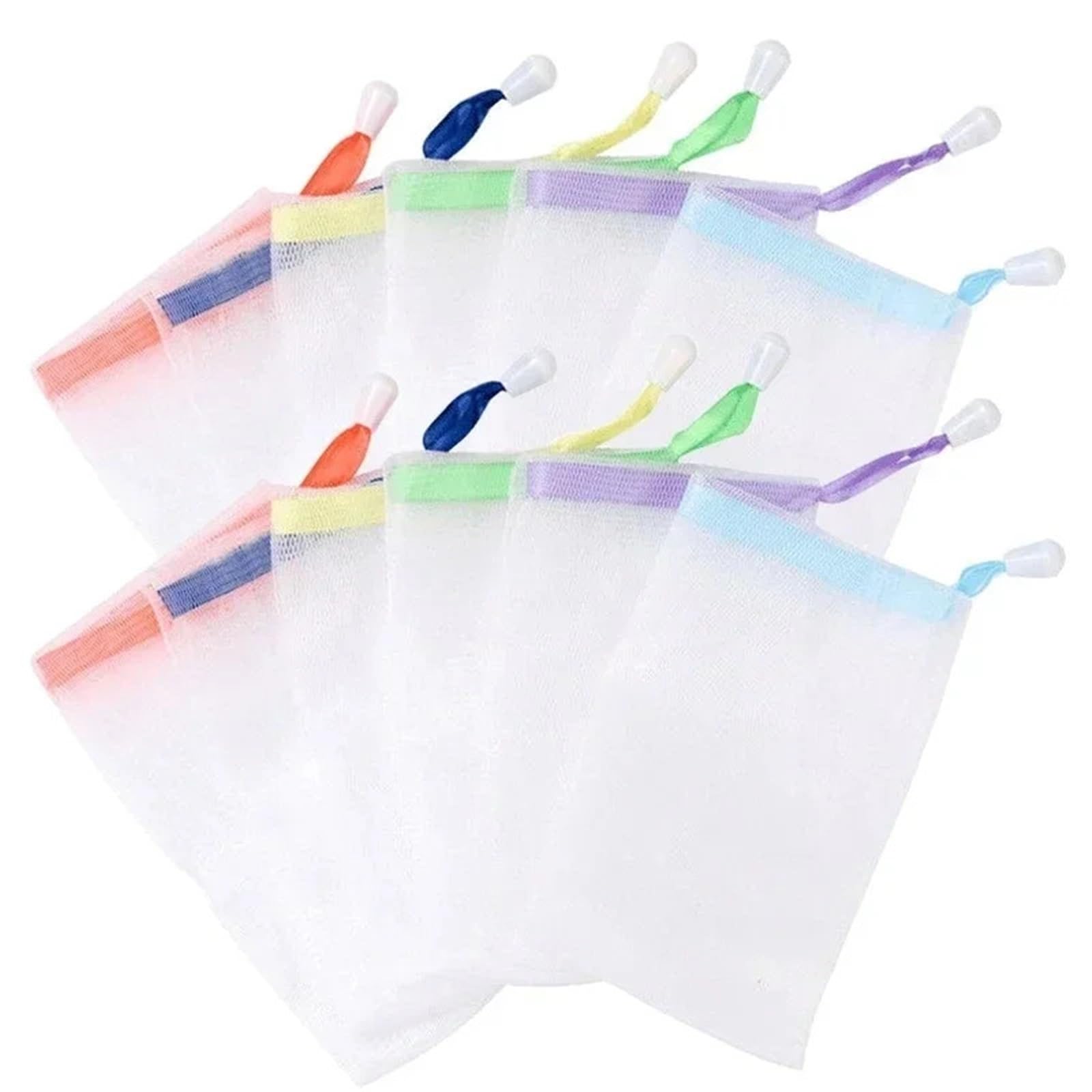 Zhsoao One Color 15Pcs Hangable Soap Bags Bath Shower For Bath & Shower