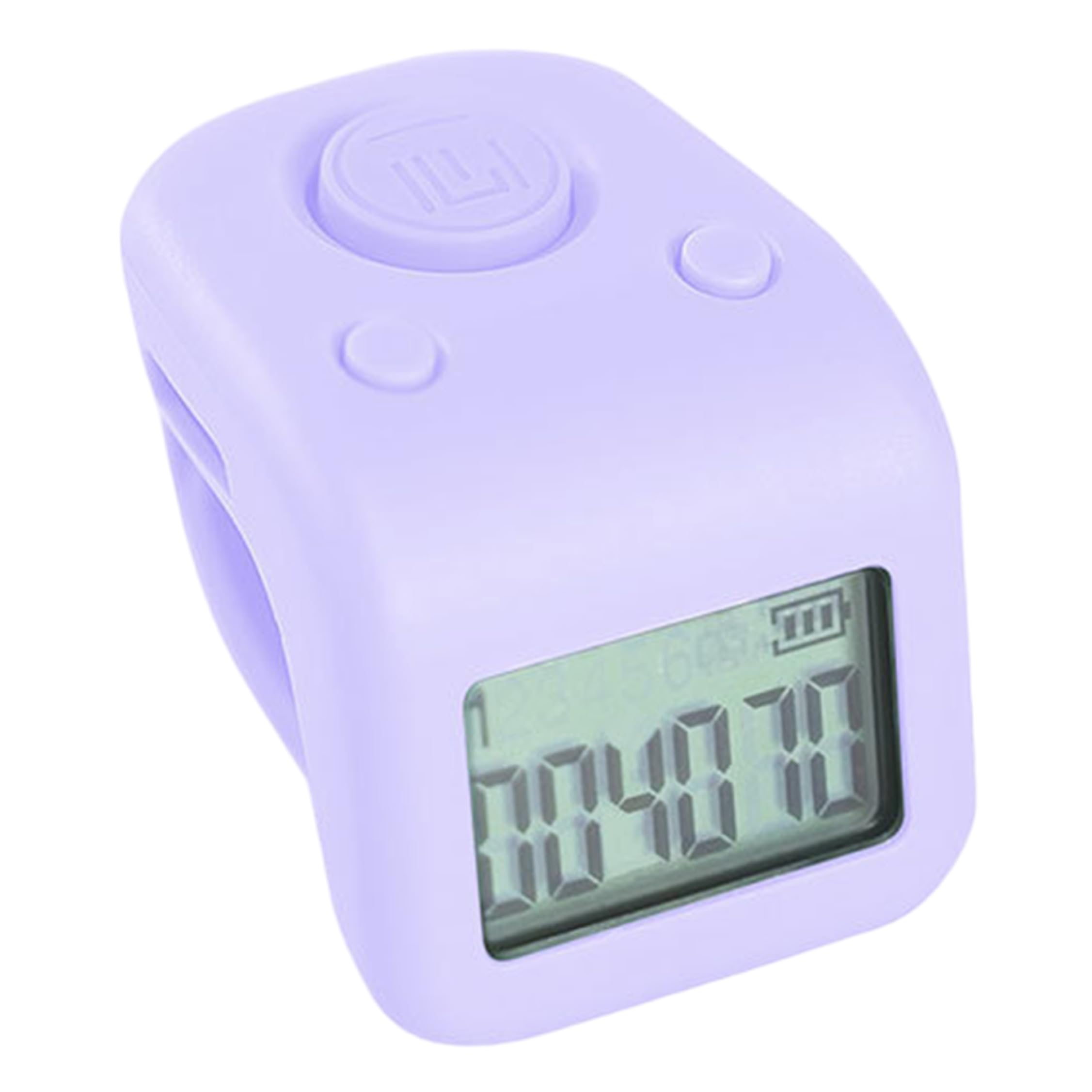 Lap Counter for Swimming, Finger Counter, 6-channel Memory Rechargeable Lap For Swimming - Clicker Counters Ring With Night Light, Purple