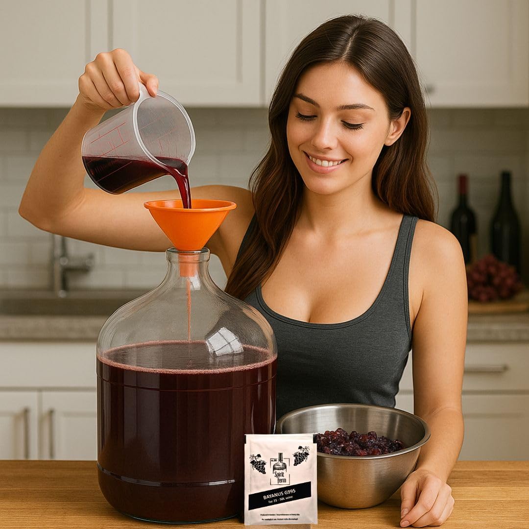 Wine Yeast 50L, Levadura para Vino Tinto y Blanco, Para Sidra, Para Hidromiel, Fermentación Activa