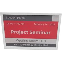 13.3 Inch E Paper Display, Cordless Bluetooth Screen 3 Color, Editable By APP, Built in 4000mAh Battery, Paper Display Price Tag for Office, Library, Warehouse, Supermarket