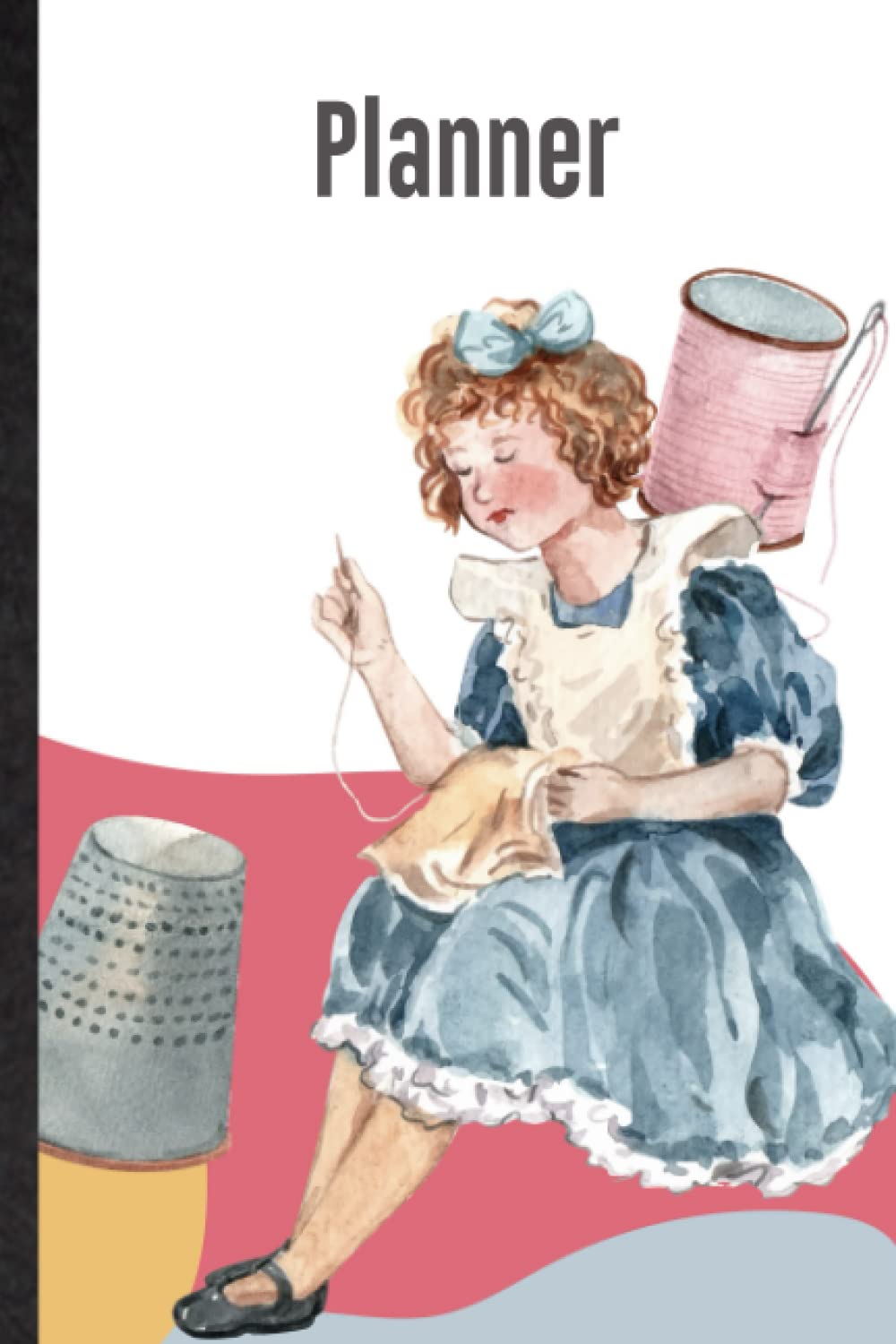 Planner. Personal Stylish Monthly & Weekly Organizer Notebook With Knitted Toys And Cloth Design. Fun Unique Office Supplies. Help Keep You On Track: ... Novelty Gift For Devoted Handicrafter