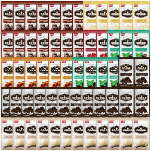 Hot Cocoa Mix Gift Set – 60 Count, 7 Flavors...