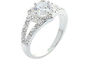 Exquisite Sterling Silver Love Ring