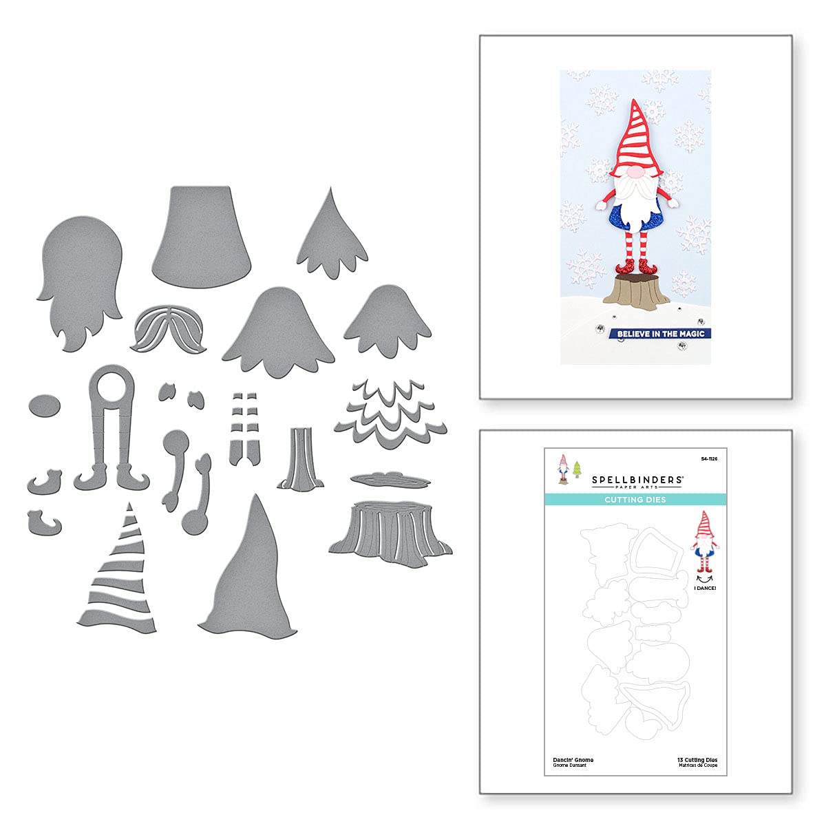 Spellbinders Dancin' Gnome, Metal
