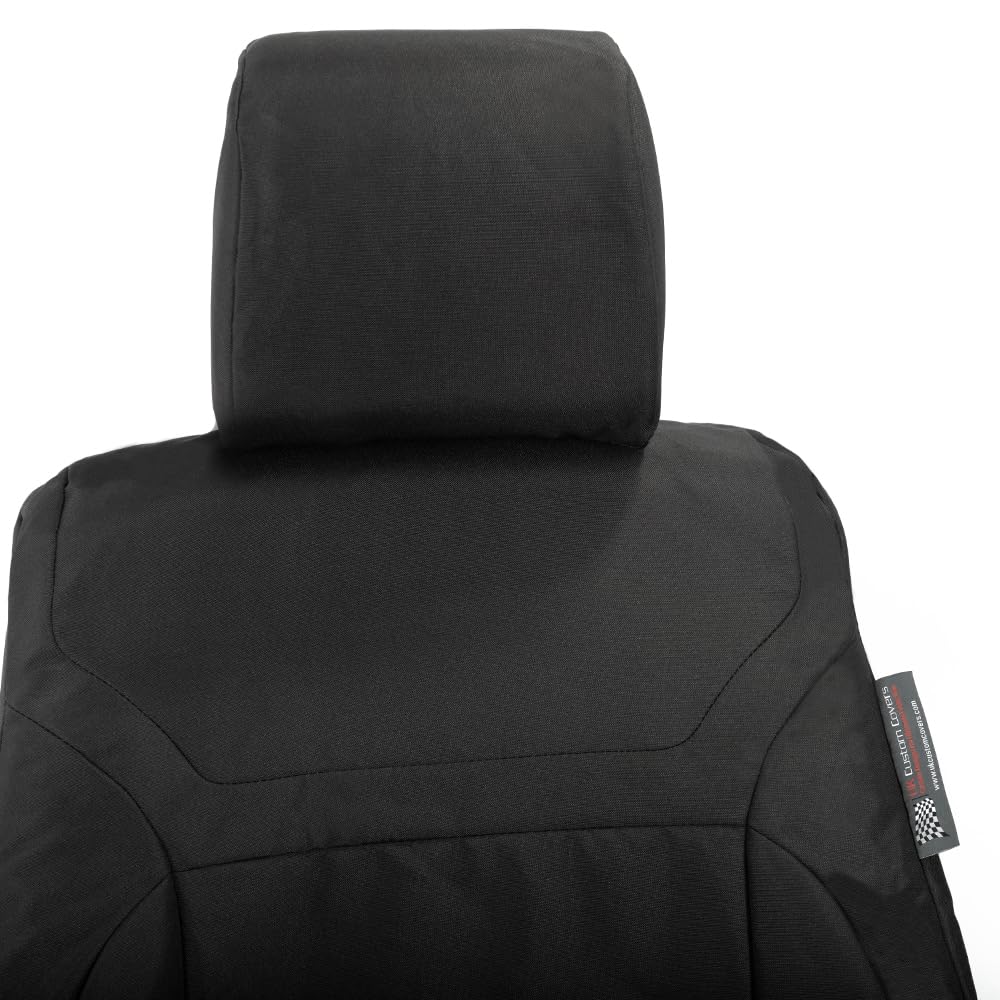 UK Custom Covers Tailored Front Seat Covers For Land Rover Discovery 5 (2017+) – Black