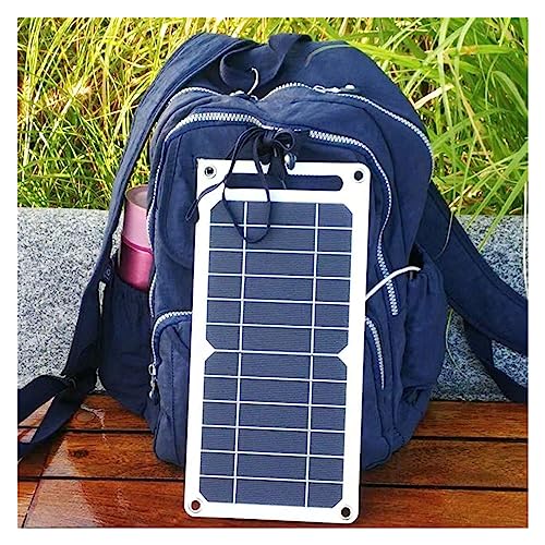 Cargador de teléfono celular para camping con panel solar portátil impermeable de 20W 6