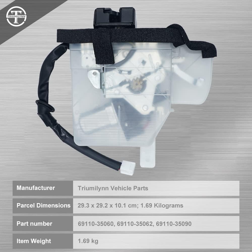 Triumilynn Rear Tailgate Lock Latch for Toyota 4Runner 2003-2009 4.0L 4.7L Rear Gate Latch 69110-35090/69110-35062/69110-35060