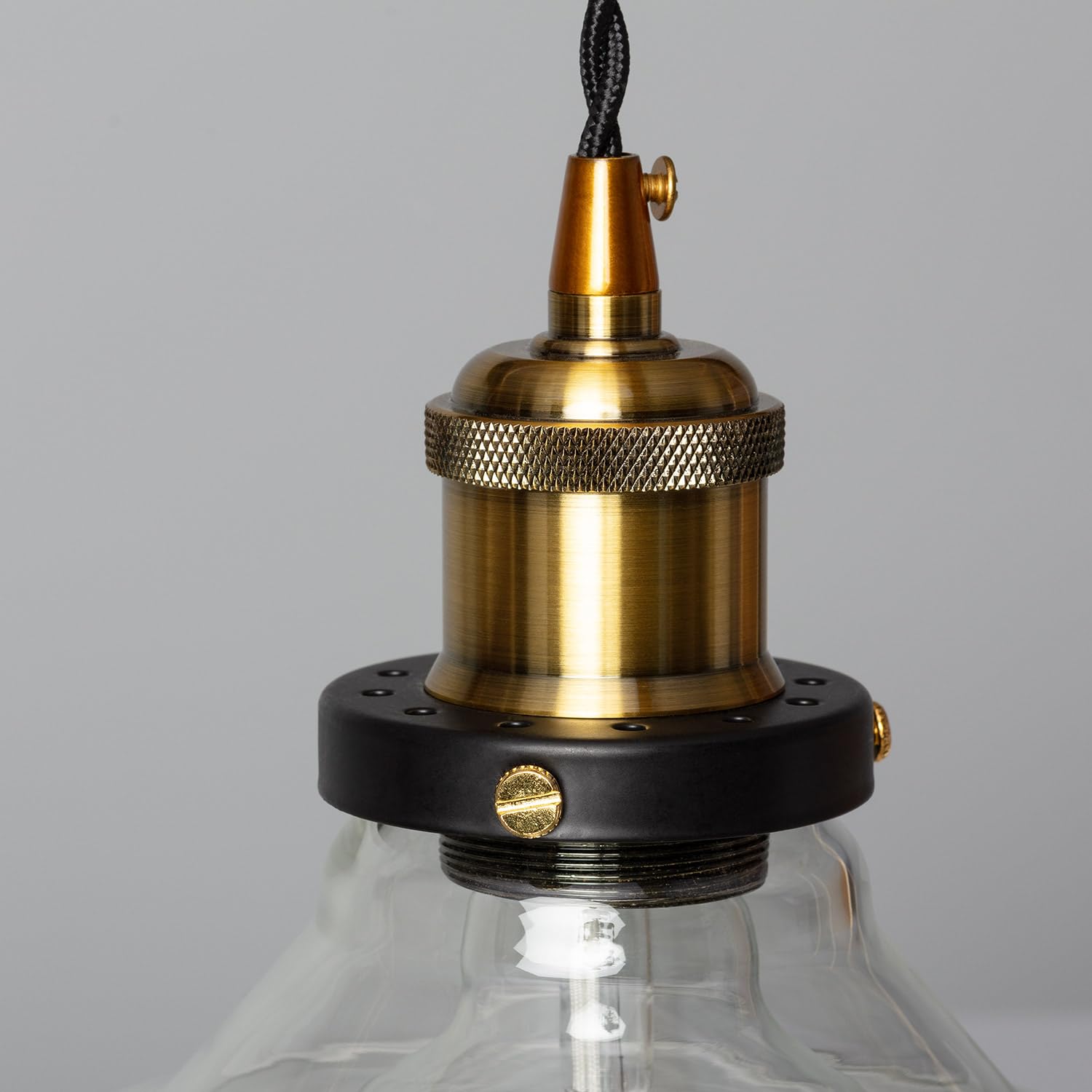 LEDKIA LIGHTING Lampada A Sospensione Perseo In Corda Marrone - Stile Nautico Con Attacco E27, Ideale Per Soggiorno E Cucina (Lampadina Esclusa)