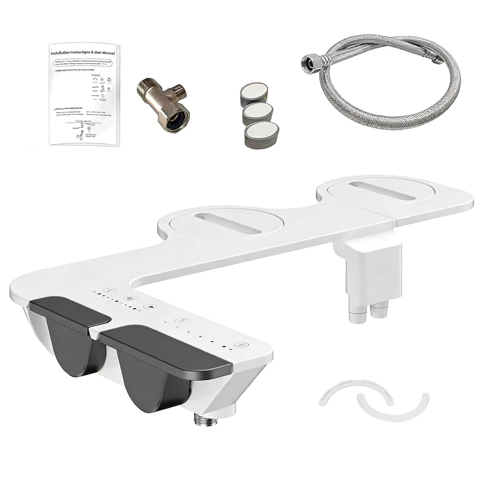 Permanent ABS Bronze Not Electric Bidet Highlighting Cold and Warm Water for Multiple Function Cleansing Stress Sanitation Bronze