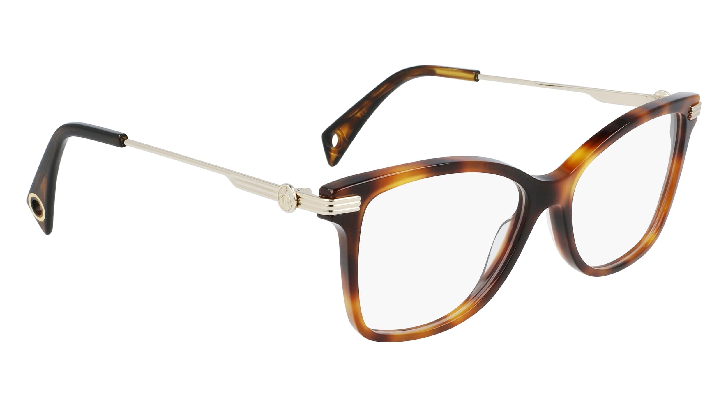 Montura de gafas Lanvin Mujer LNV2604-214 de acetato premium habana 4
