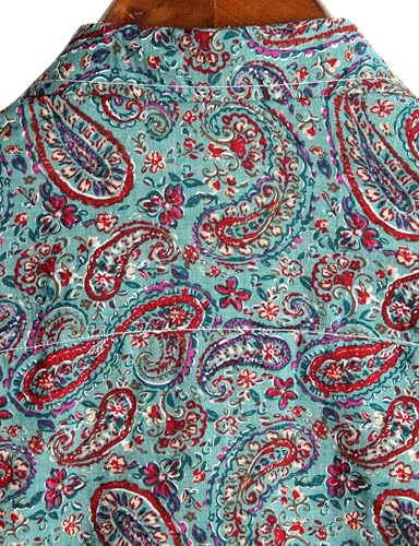 Image of VATPAVE Mens Casual Hawaiian Floral Shirts Short Sleeve Button Down Tropical Shirts Beach Summer Shirts
