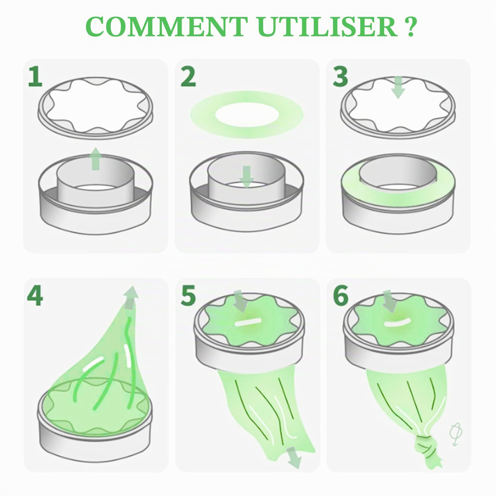 GIBOHOM Lot de 12 Recharge Poubelle à Couches, Antibactérien Anti-odeurs Compatible Tommee Tippee