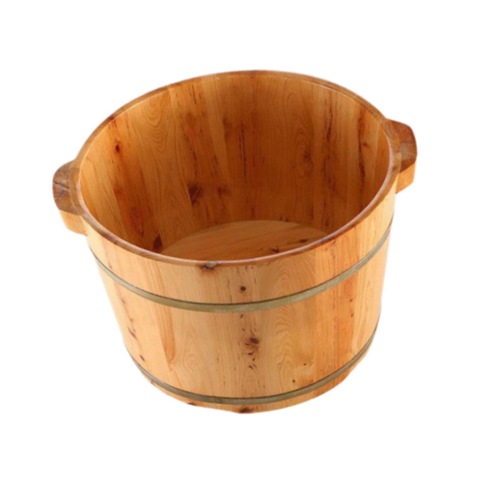 El lavabo para pies de Para madera, de gran capacidad, ofrece beneficios para la salud, cuidado personal y mimos, la bañera para pies también se