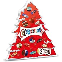 Celebrations Calendario dell’Avvento, Snack Assortiti al Cioccolato, praline miste al cioccolato Mars, Bounty, Snickers, Twix, Maltesers e altri ancora: confezione da 215g