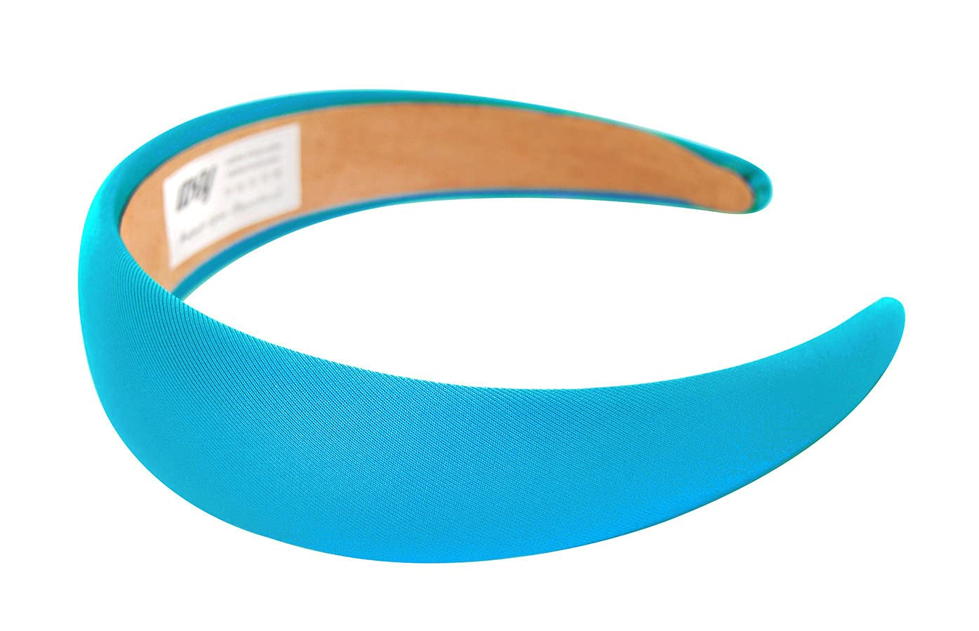 Axy Wide Headband with Fabric Padded Candy Colours - Beautiful Women's Headband Hair Accessories HRK2A (Turquoise) - Image 3
