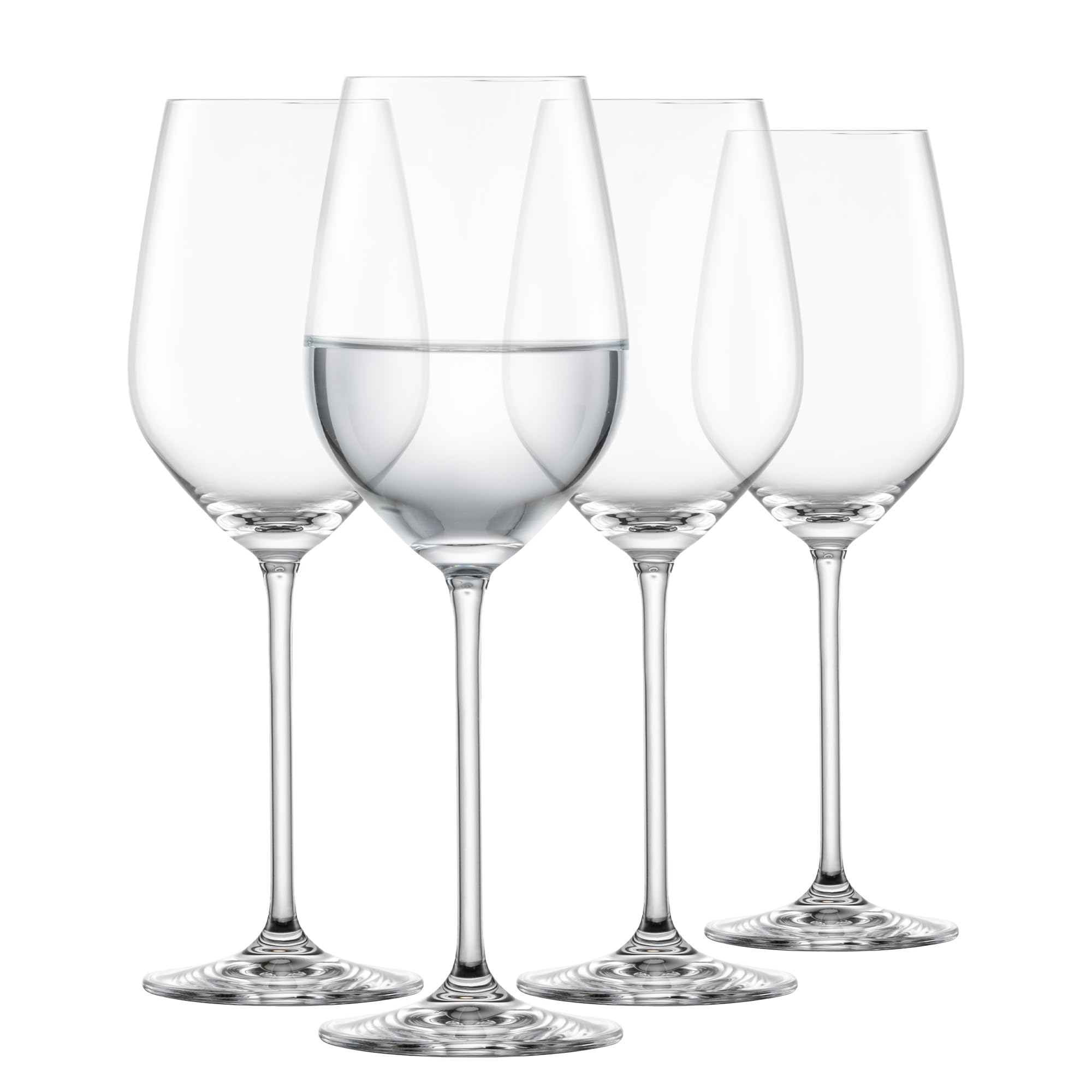 Schott Zwiesel Red Wine Glass Fortissimo (Set of 4), fine Crystal Glasses for red Wine or Water, Dishwasher-Safe Tritan Wine Glasses, Made in Germany (Art. no. 123681)