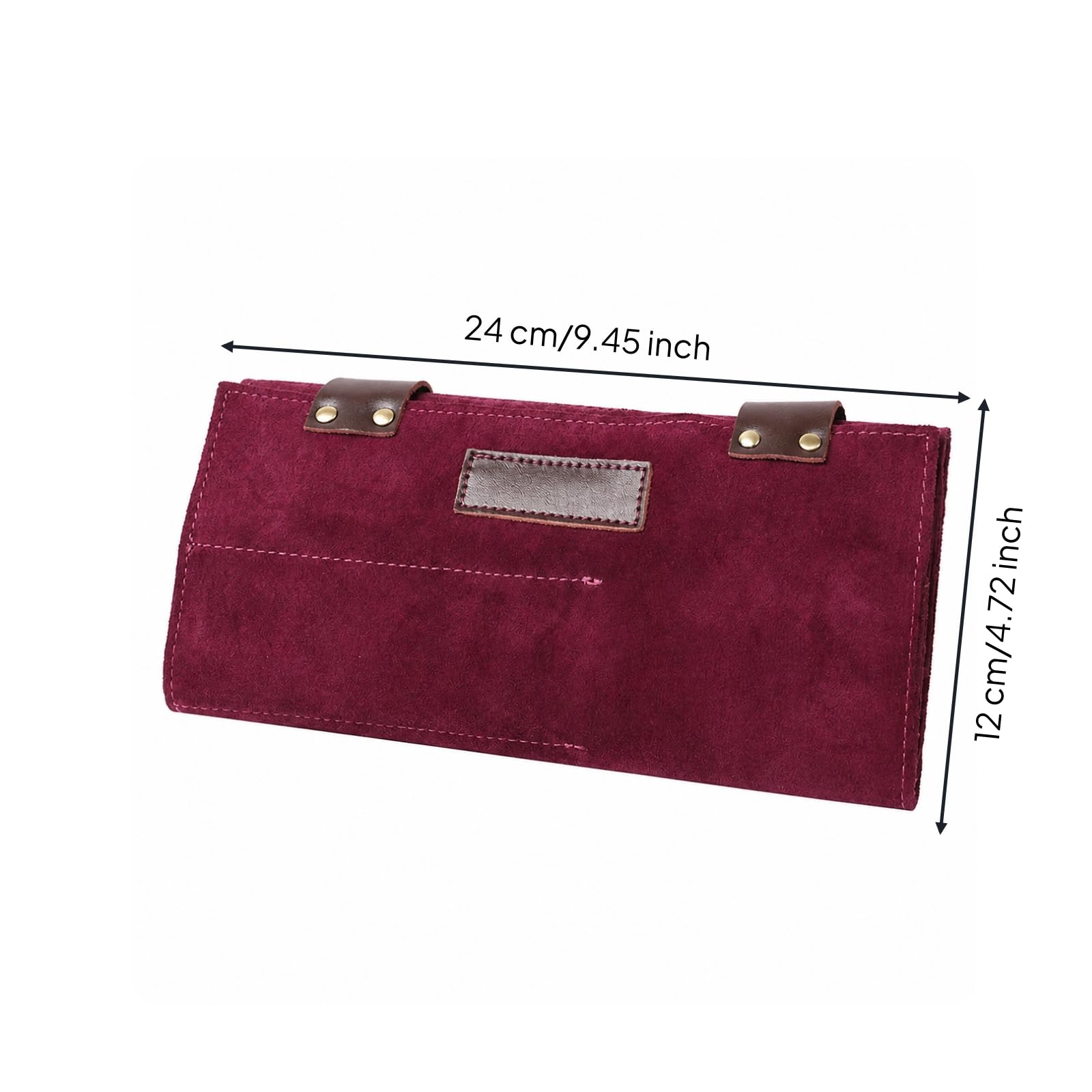 Borsello da Parrucchiere in Pelle | Astuccio per Forbici, Capiente, Custodia con Bottoni a Pressione, Salone, Toelettatura, Parrucchieri,