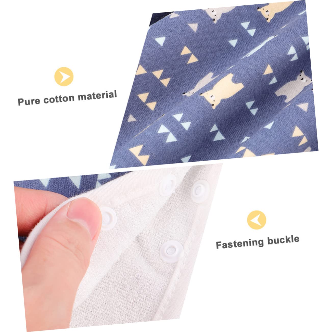 BESPORTBLE Infant Potty Training Pajamas Waterproof and Leakproof Diaper Skirts for Boys/Girls Blue