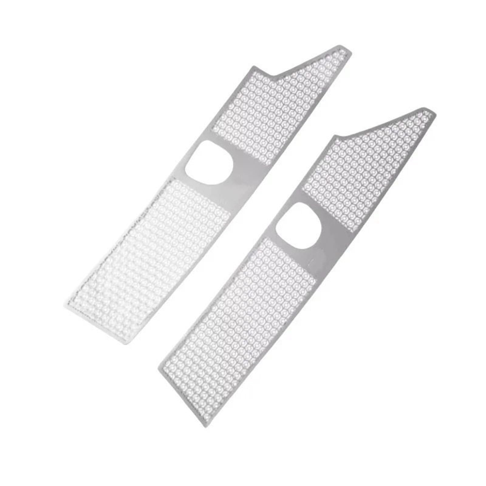 Techauto Silver Fit For Traveler T2 Car Front Cabin Air Conditioning Air Inlet Filter Exterior Parts Car Front Cabin Anti- Cover(Silver)