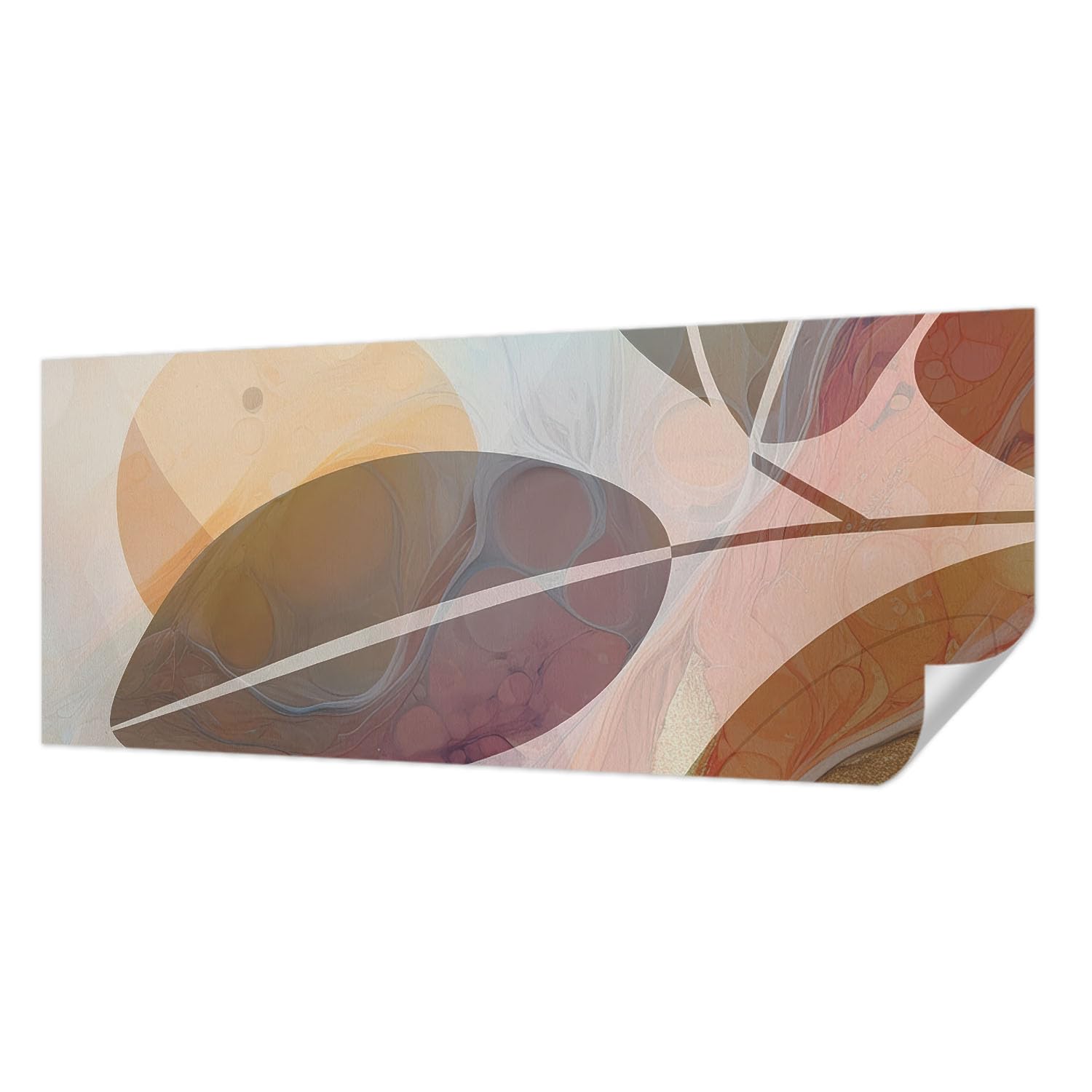 Papier peint pour chambre à coucher et salon feuilles harmonieuses ambiance nature