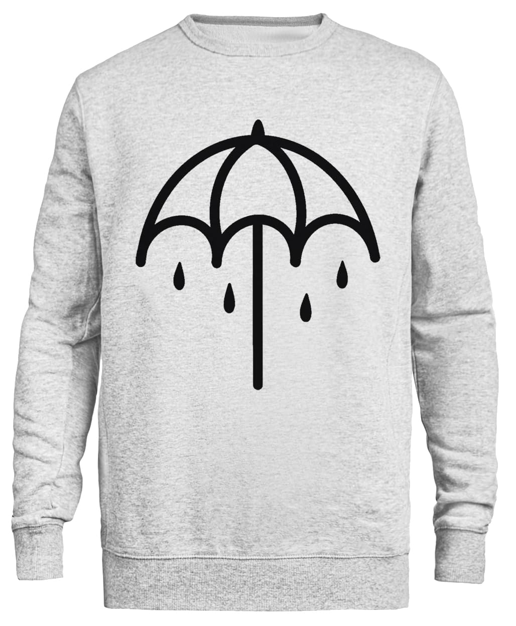Paraguas Sudadera Gris Unisex Sudadera Ecológica Unisex Grey Sweatshirt Eco-Friendly Crewneck