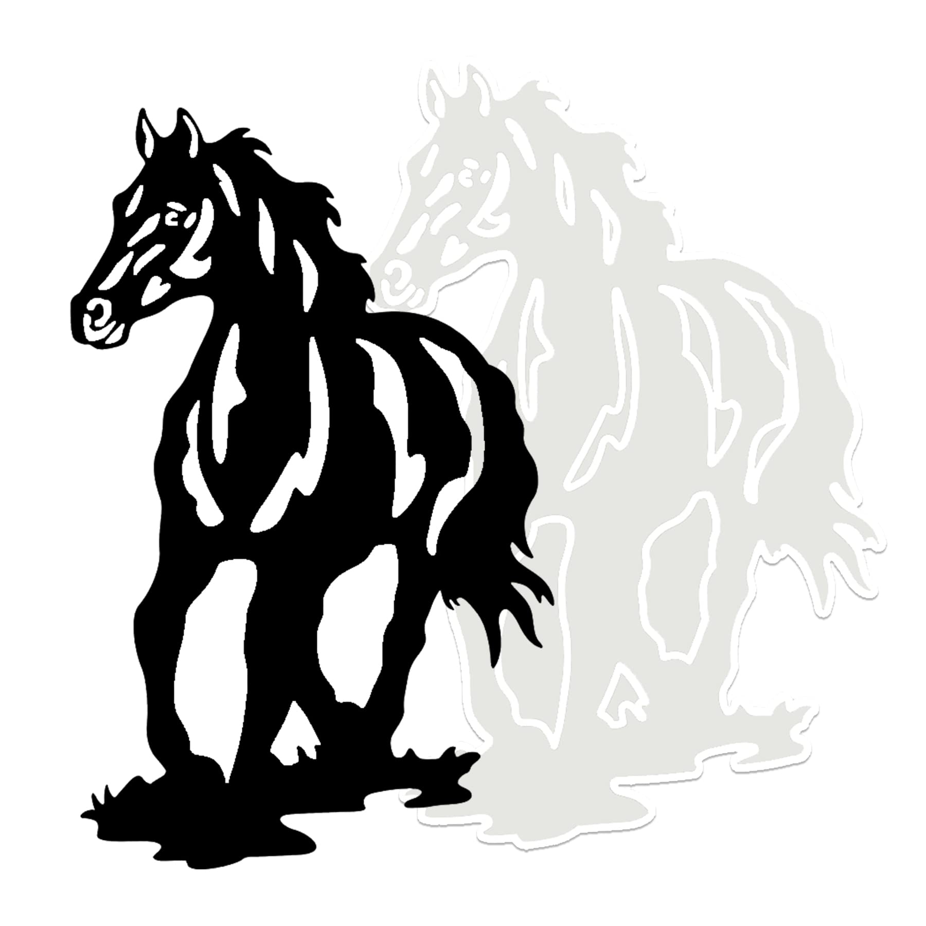 Horse Resin Silicone Mold - Epoxy Casting for Wall Hanging Decoration, DIY Handmade Art Gift