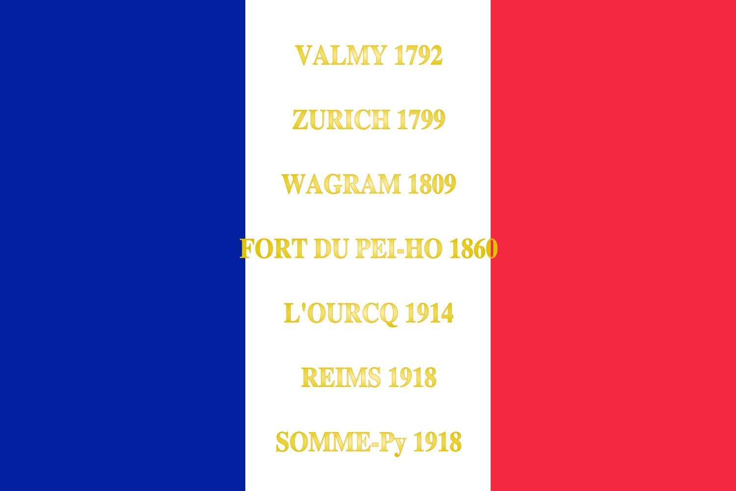 Drapeau 102e régiment d infanterie grand format pour commémorations et cérémonies