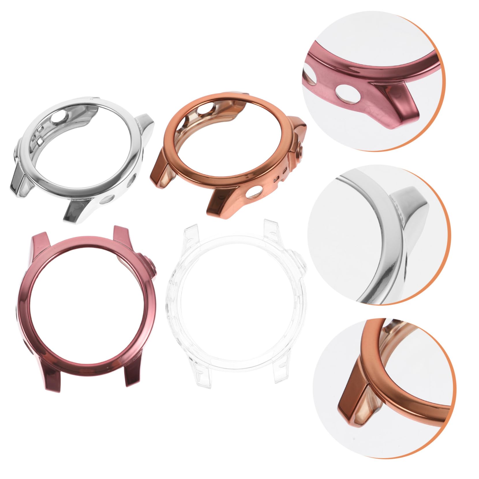 DOITOOL 16 Pièces Boîtier de Montre Accessoires de smartwatch Cas Couverture d'écran de Montre Amovible Fournitures de Intelligent Capuchon de Protection Manchon de Caoutchouc 7s