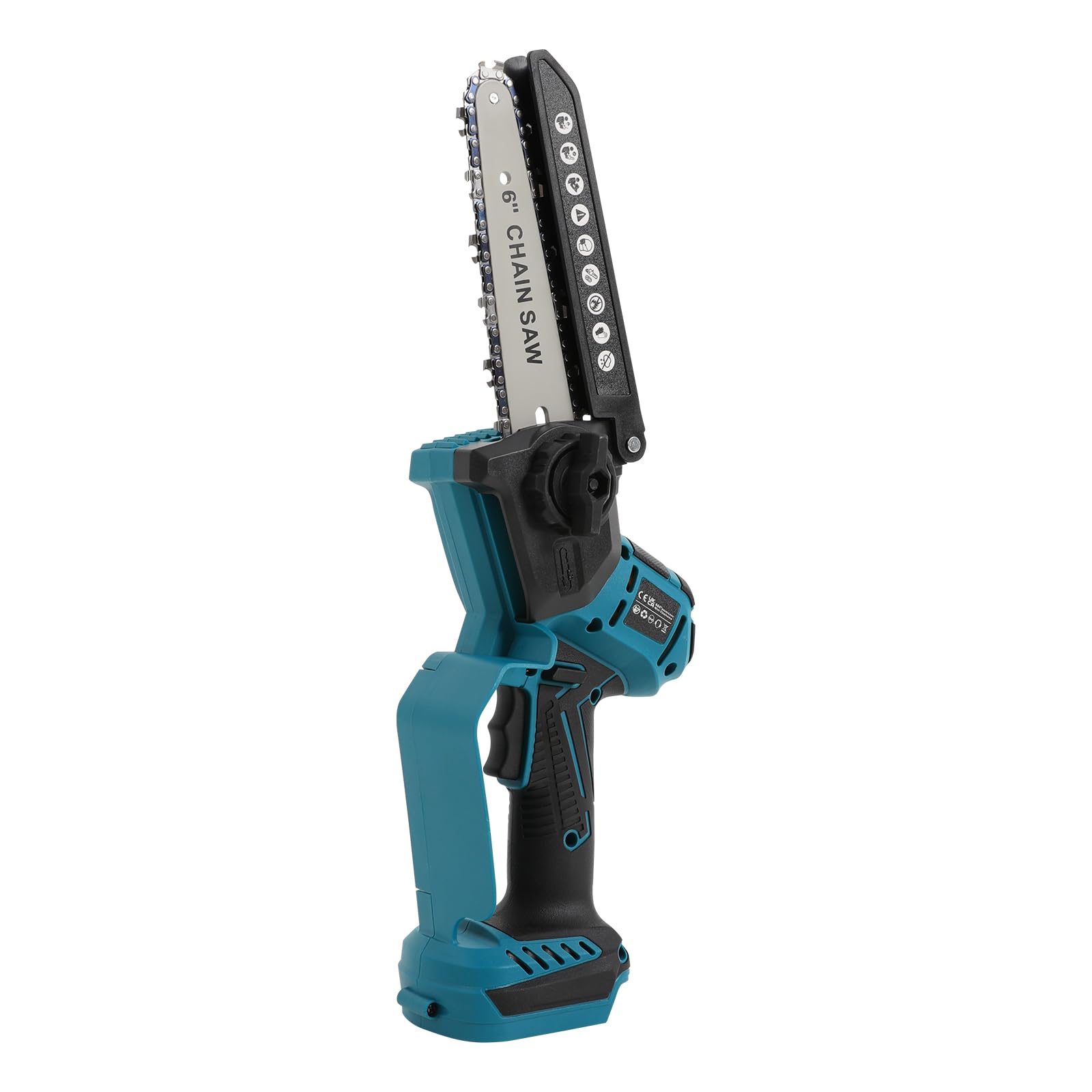 Mini motosierra de 6 y 8 pulgadas – Sierra sable inalámbrica sin batería – Troncos de árboles de corte de ramas de jardín – Compacta y duradera, incluye equipo de protección para bricolaje y amantes