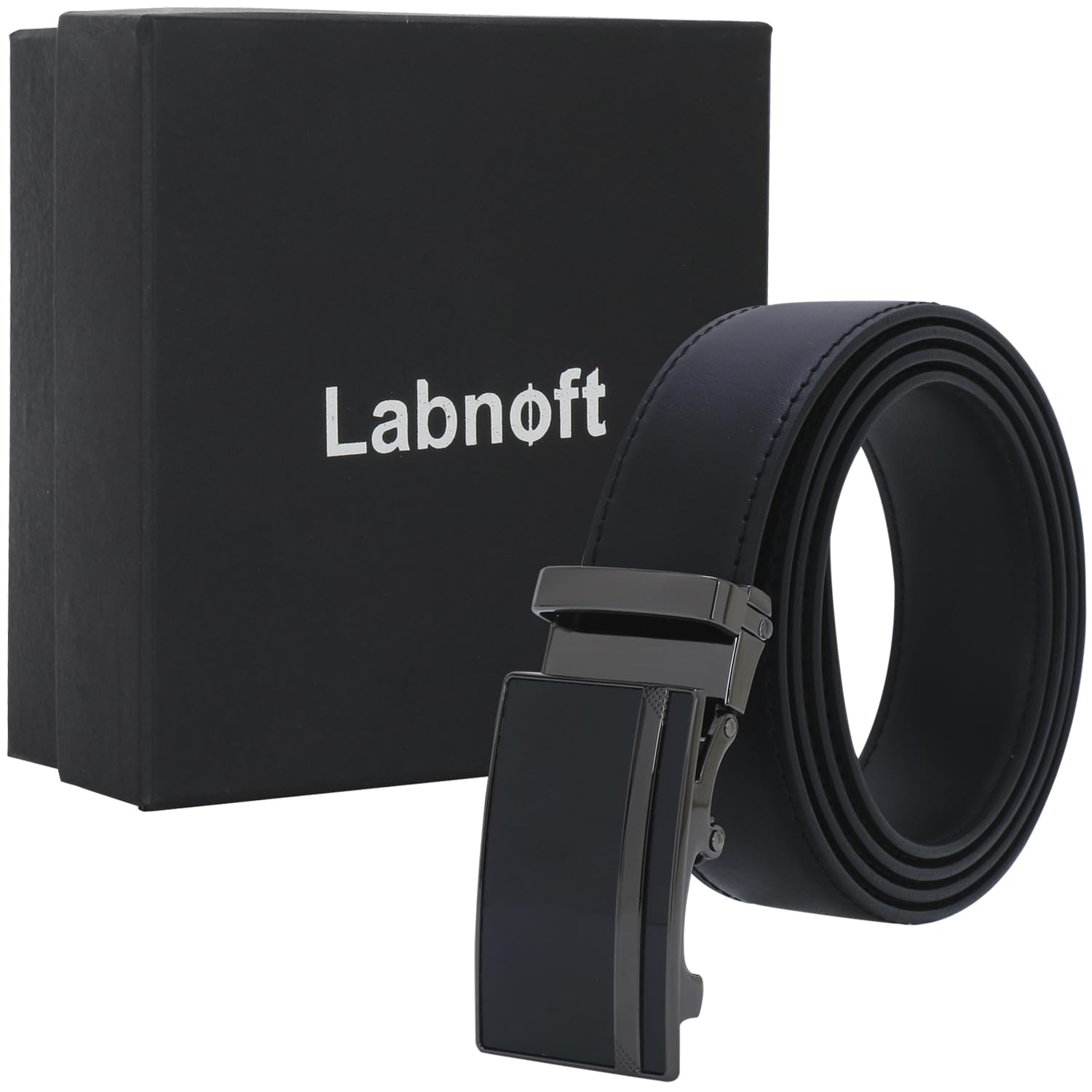 Labnoft Men's Auto Lock Pu Leather Belt (Black, BELT-012-SG-Black-XL) - Image 6 thumbnail