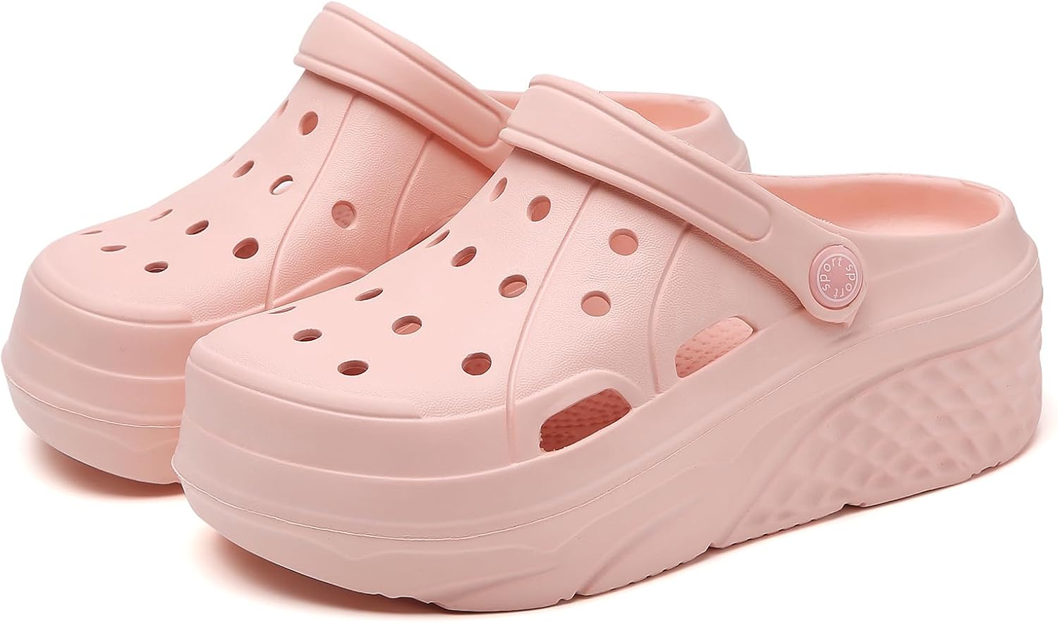 CERYTHRINA Gardener Platform Clogs Slippers Hight Heels Mules Clog Slip on Wedge Sandals - Image 3