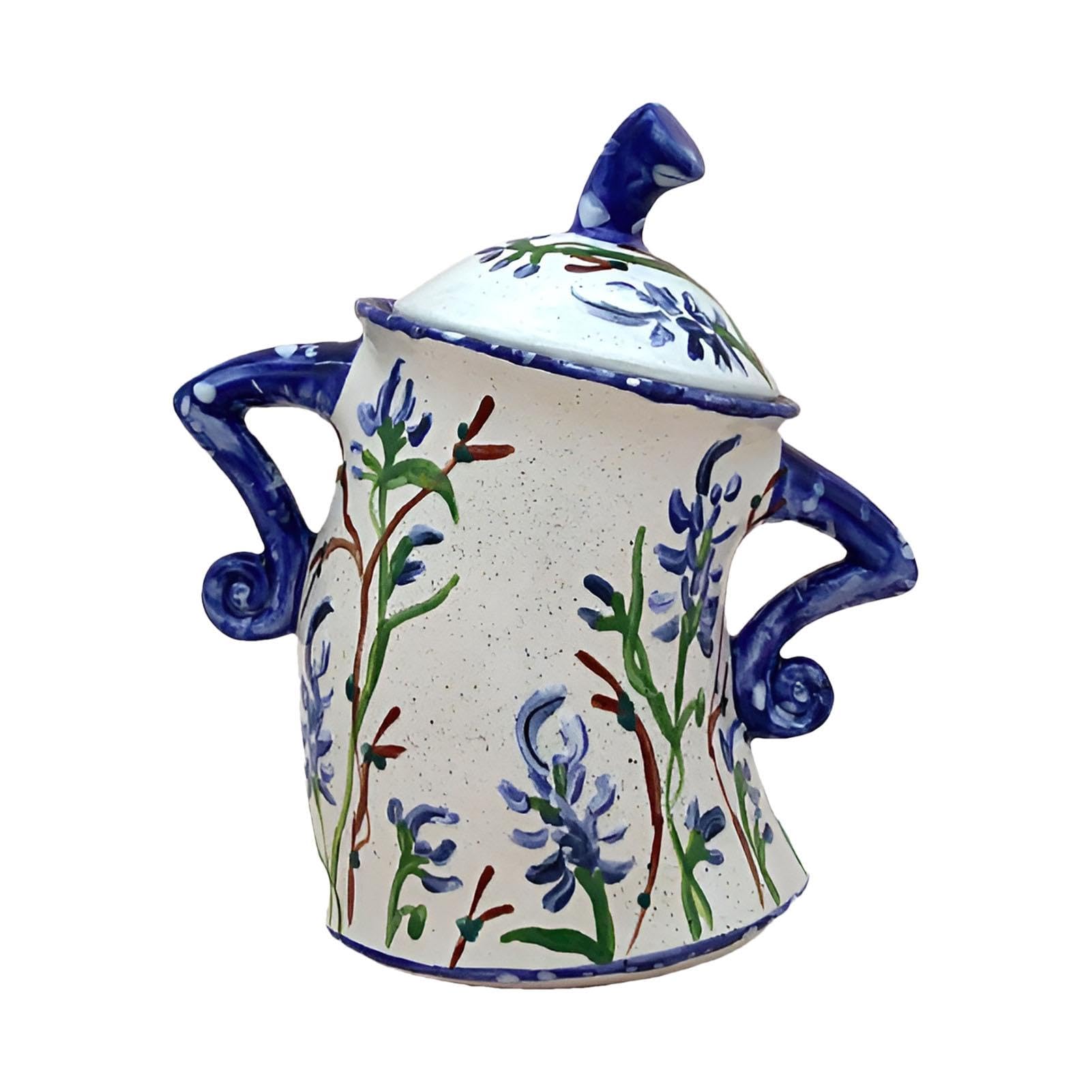 Jomewory Kitchen Canisters, Canister with Tea Pot, Food Storage Canister for Kitchen Holiday For Coffee, Tea, Sugar