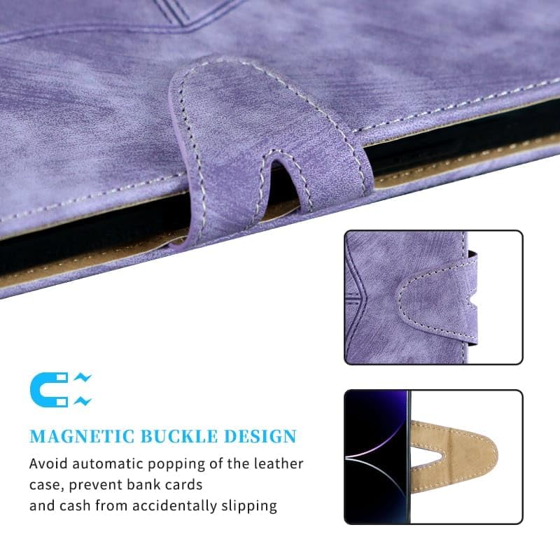 Image of Inktree Vivo V50 5G Flip Cover | Built in RFID Blocking Material Wallet & Stand | Flip Cover for Vivo V50 5G - Purple