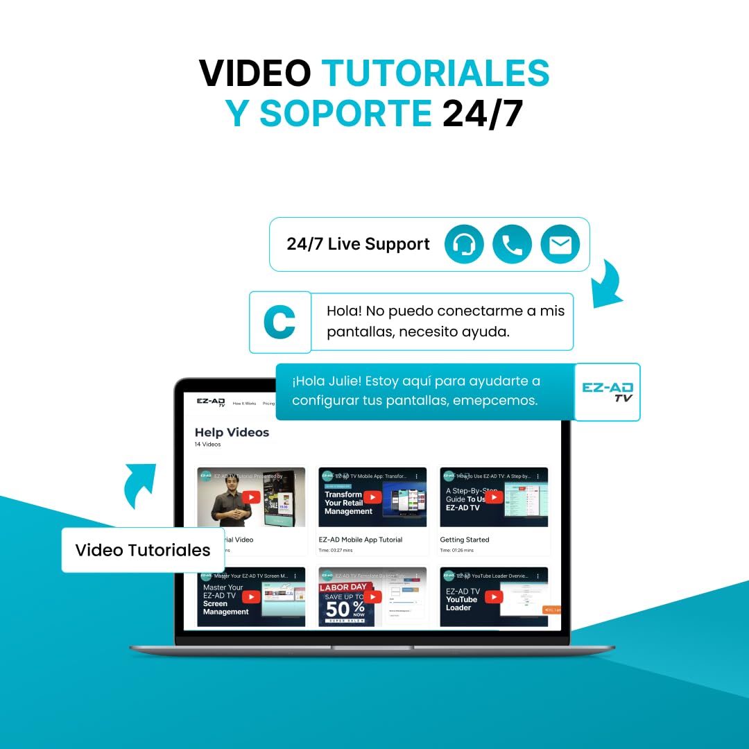 Reproductor de señalización digital para TV, kit de reproductor de señalización digital 4K, publicación automática de contenido, control en la nube, agrega tu presentación de PowerPoint, Plan gratuito