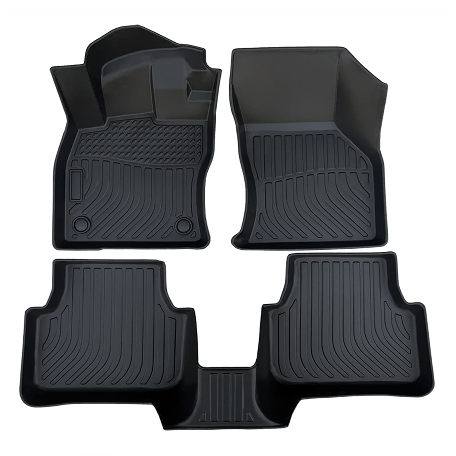 cartist custom fit for floor mats for vw volkswagen jetta 2019 2020 2021 2022 all weather floor liners front & 2nd row tpe waterproof