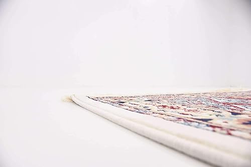 Miniatura 16 de Unique Loom Colección Narenj Adams - Alfombra de área (3 pies x 13 pies 1 pulgada, marfilborgoña)