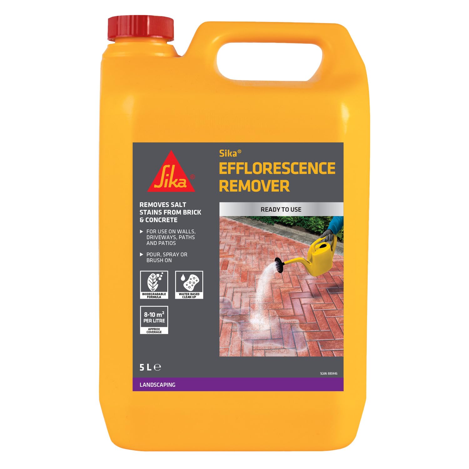 Sika Efflorescence Remover | Remove Salt Stains from Bricks and Concrete - 5 Litre