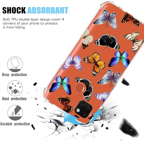 Miniatura 7 de Funda de teléfono para Xiaomi Redmi 9CRedmi 10ARedmi 9 ActivPoco C3Poco C31 para niñas y mujeres, funda protectora transparente de TPU suave y