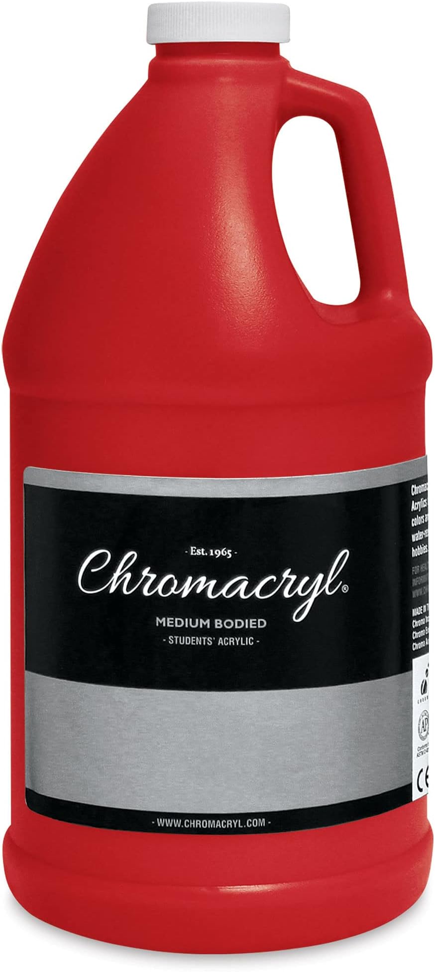 Chroma Chromacryl Non-Toxic Premium Acrylic Paint - 1/2 gallon - Warm Red - 1409