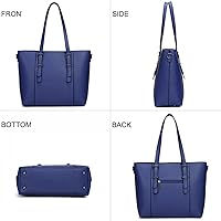 Vista 5 de Bolsos y bolsos de mano para mujer, bolso de hombro con asa superior, bolso de dama Azul oscuro