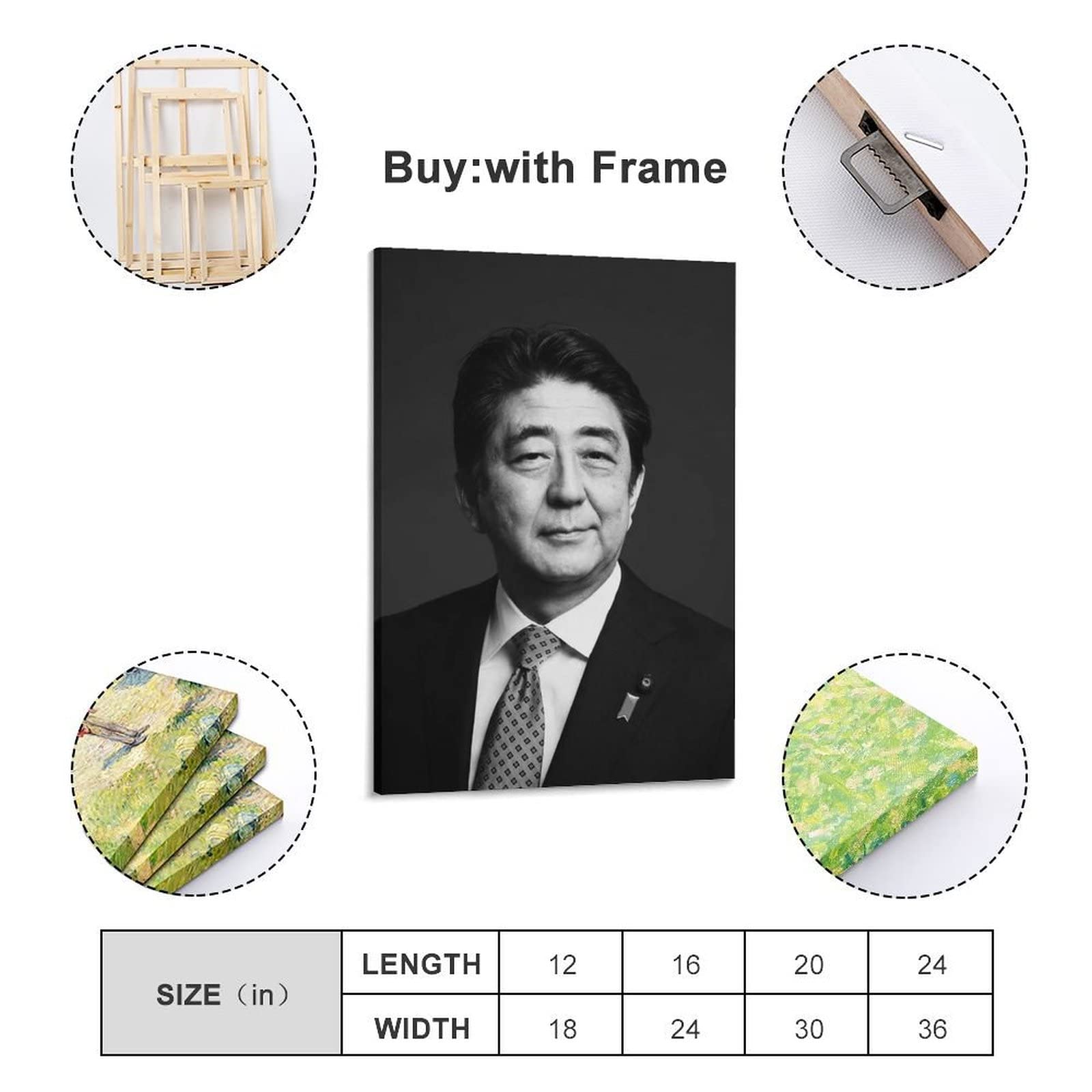 Amazon｜安倍晋三 政治家 前内閣総理大臣 記念ポスター (2) 印刷