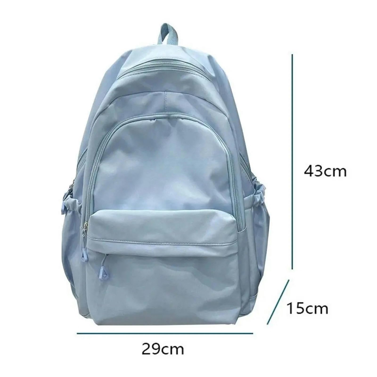 Plecak szkolny Duża pojemność Plecak Torba na ramię Torba na książki Nylon Podróże Plecaki Student Daily Zipper Torby szkolne-żółte