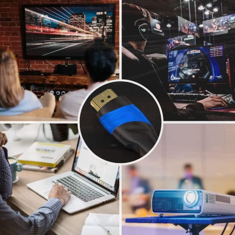 KabelDirekt – Cavo HDMI 4K & 8K – 10x 3 m – Disponibile in 0,15-22,5 m – Per tutti i dispositivi HDMI (4K@120Hz & 8K@60Hz, High Speed con Ethernet, TV, Blu-ray, PS5/XBS/Switch, nero)