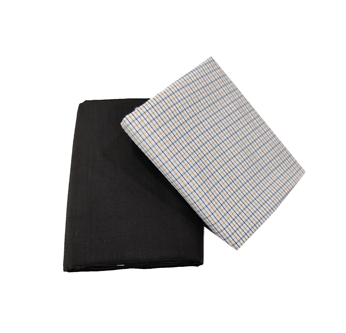 Trouser Shirt Fabric Combo Box (Check Shirt- Brown Pant, Unstitched, All Weather Fabric)-image-48