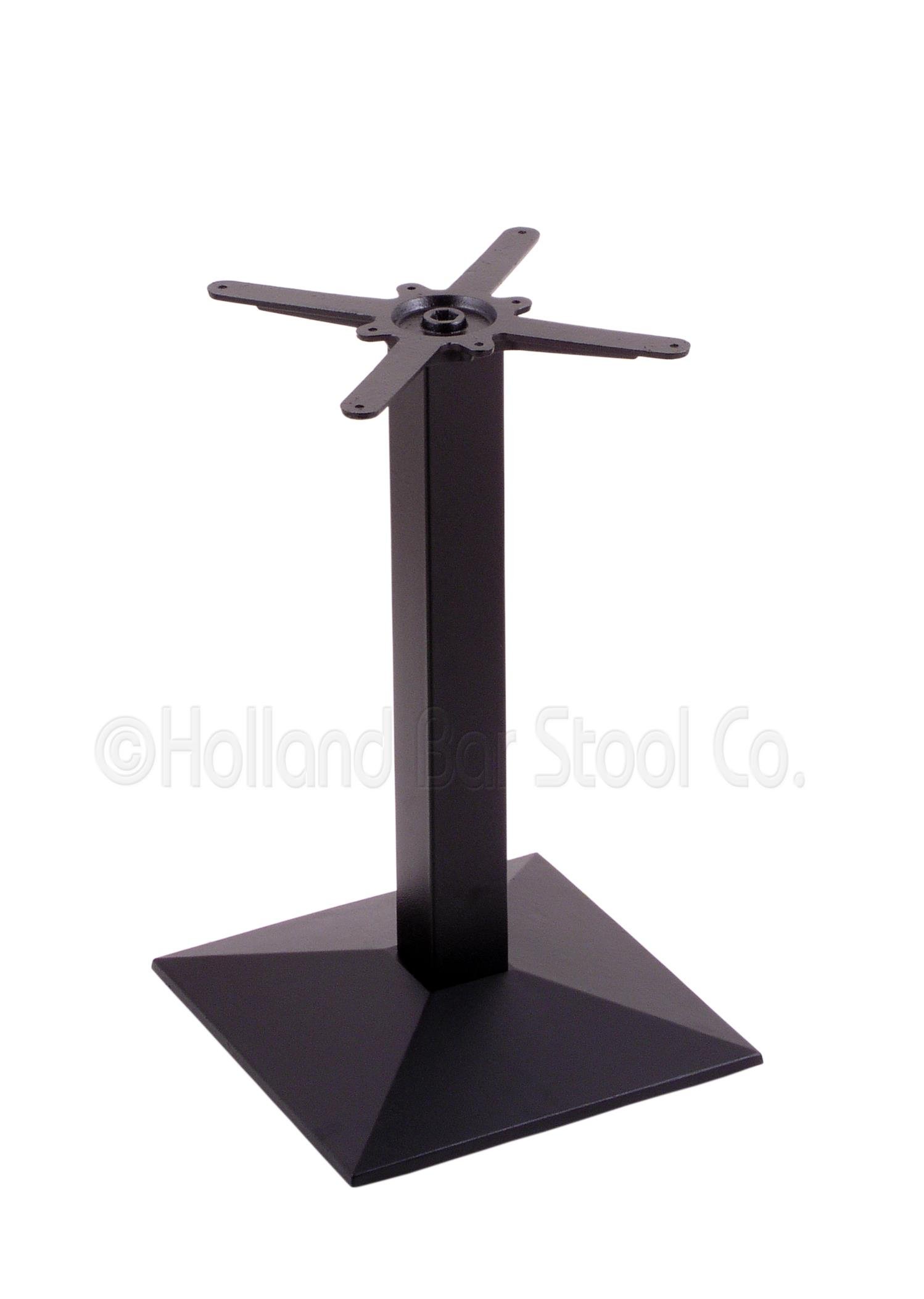 Holland Bar Stool Co. 217 Table Base, Black Wrinkle